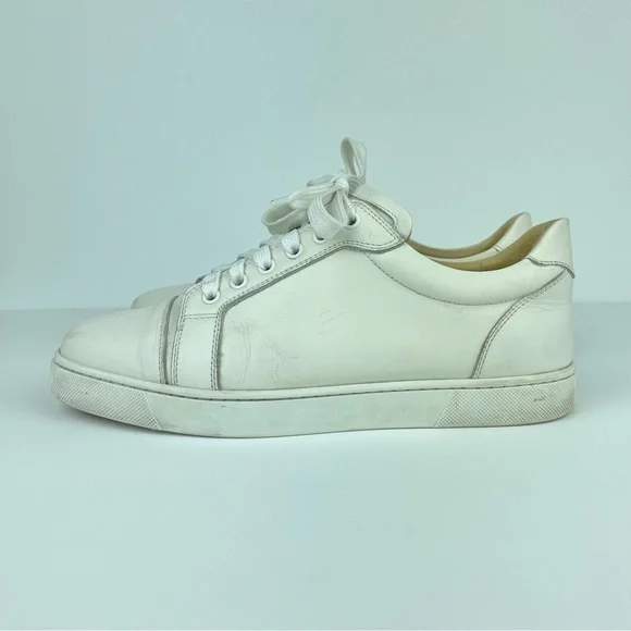 Christian Louboutin Vieira Flat Calf Bianco Women's 40 US 9.5-10 Leather White - Picture 4 of 16